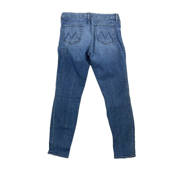 MOTHER Women Jeans Size 32 Blue The Looker Ankle 28" Inseam Stretch 52-51 - Picture 2 of 11